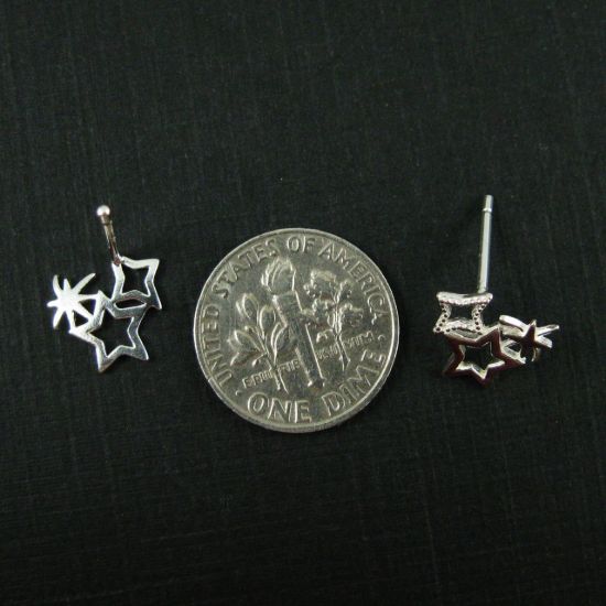 Wholesale Sterling Silver Firework Studs Earrings for Jewelry Making, Wholesale Earwire and Findings