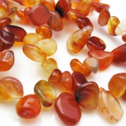 Wholesale Red Agate - Smooth, Freeform, Top Dirlled (Sold Per Strand)