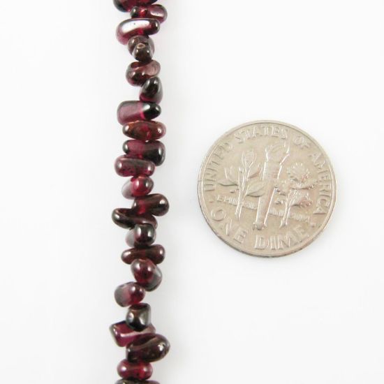 Wholesale Garnet Beads - Tiny Smooth Chips - January Birthstone (Sold Per Strand)
