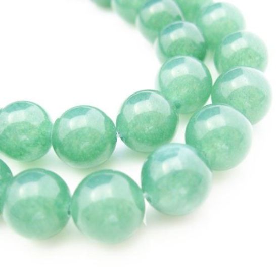 Wholesale Green Jade Beads - 10mm Smooth Round (Sold Per Strand)