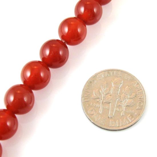 Wholesale Red Brown Jade Beads - 8mm Smooth Round (Sold Per Strand)