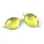 Wholesale Sterling Silver Bezel Gemstone Links - Faceted Oval Shape - Lemon Quartz