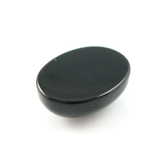 Wholesale Cabochon Black Agate Oval, 12x16mm, Grade A