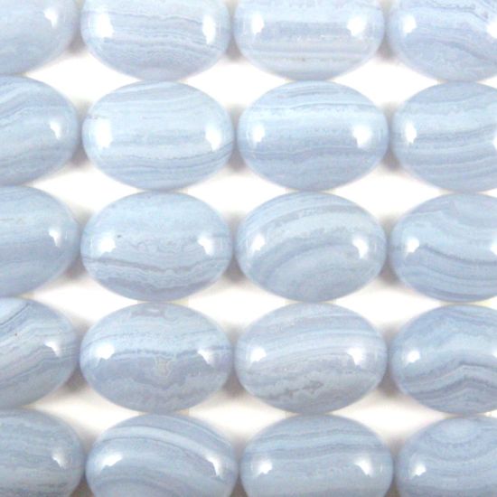 Wholesale Cabochon Blue Lace Agate Oval, 13x18mm, Grade A+