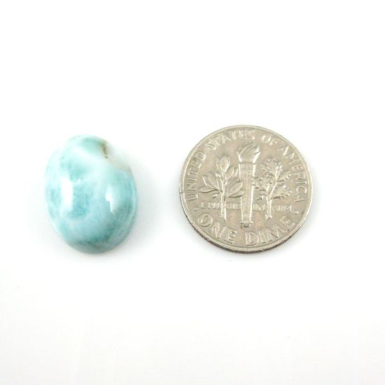 Wholesale Cabochon Larimar Oval, 12x16mm, Grade A