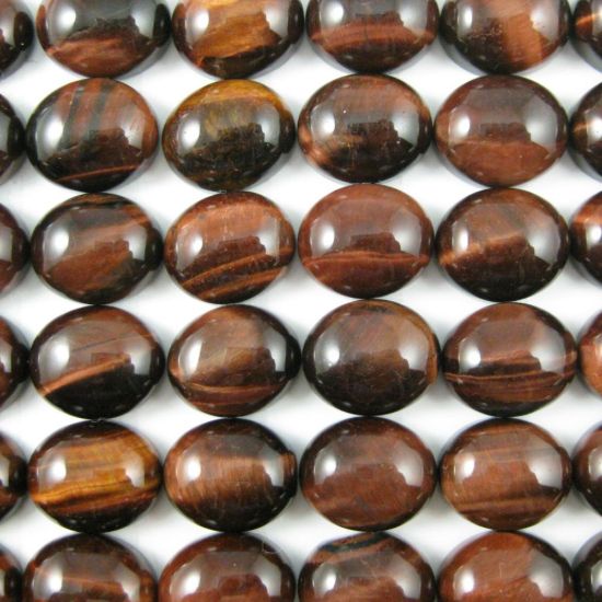 Wholesale Cabochon Red Tiger's Eye Oval, 10x12mm, Grade A+