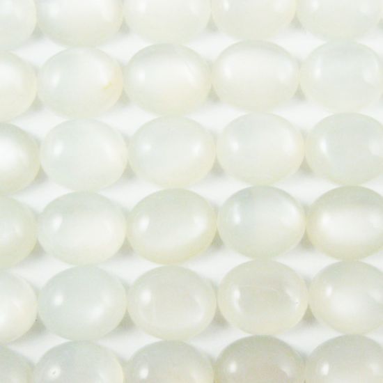 Wholesale Cabochon White Moonstone Oval, 10x14mm, Grade AA