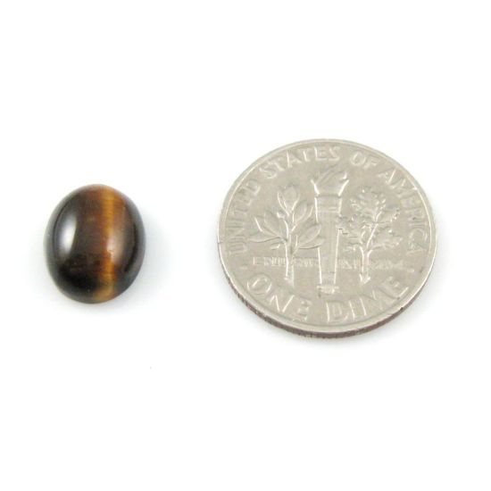 Wholesale Cabochon Tiger's Eye Oval, 8x10mm, Grade A
