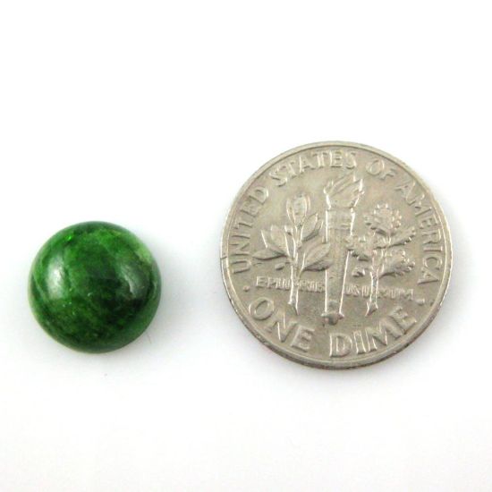 Wholesale Cabochon Chrome Diopside Round, 10mm, Grade A-