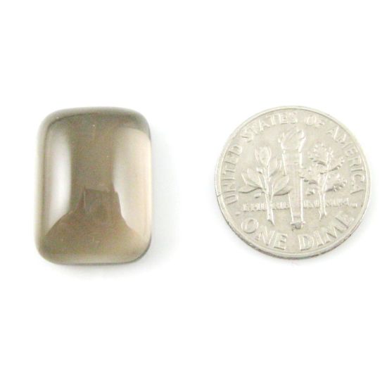 Wholesale Cabochon Smoky Quartz Rectangle, 13x18mm, Grade A