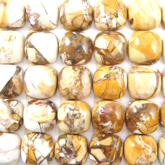 Wholesale Cabochon Brecciated Mookaite Square, 12x12mm, Grade A