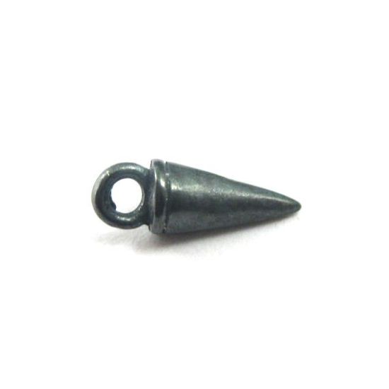 Wholesale Oxidized Sterling Silver Spike Stud Charm, Charms and Pendants for Jewelry Making, Wholesale Findings