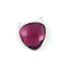 Wholesale Sterling Silver Rubylite Quartz Large Trillion Shaped Bezel Gemstone Connector Links, Wholesale Gemstone Charms and Pendants for Jewelry Making