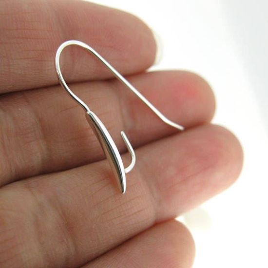 Wholesale Sterling Silver Fancy Earring Wire Hooks for Crystals (Sold per pair)