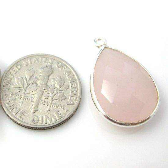 Wholesale Sterling Silver Teardrop Bezel Blue Sapphire Dyed Gemstone Pendant, Wholesale Gemstone Pendants for Jewelry Making