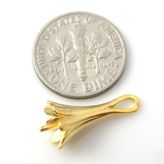 Wholesale Sterling Silver Fancy Bead Cap with Post, Wholesale Findings