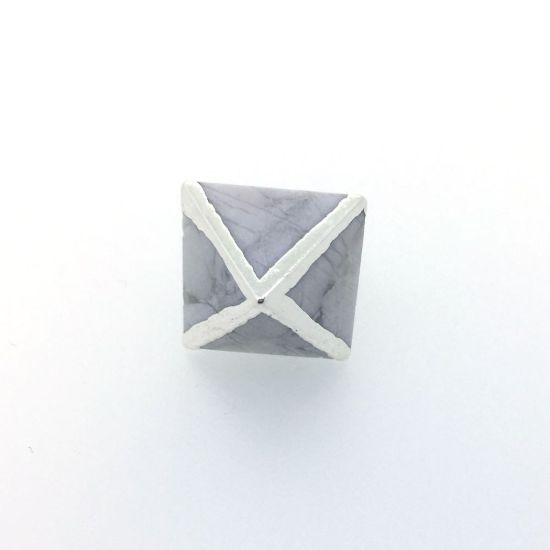 Wholesale Gemstone Pendant, Octahedron Gemstone, 8 sides gemstone Sterling Silver Pendant,Small Gemstone Rock Pendant- 25mm