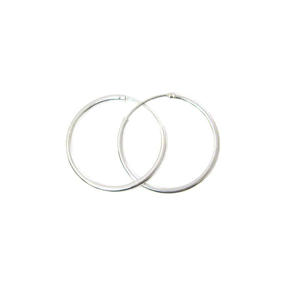 Wholesale Sterling Silver 25mm Earring Hoops (Sold per pair)