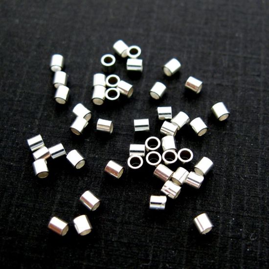 Wholesale Sterling Silver Tiny Crimp Beads ,Crimp and Endings for Jewelry Making, Wholesale Findings