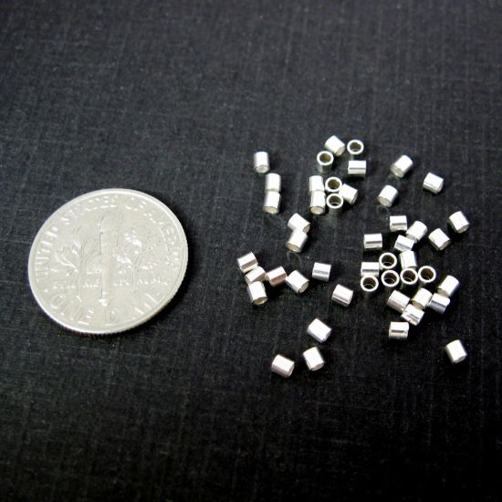 Wholesale Sterling Silver Tiny Crimp Beads ,Crimp and Endings for Jewelry Making, Wholesale Findings