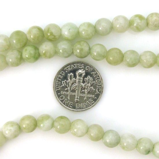 Wholesale New Jade Beads - 6mm Round Smooth (Sold Per Strand)