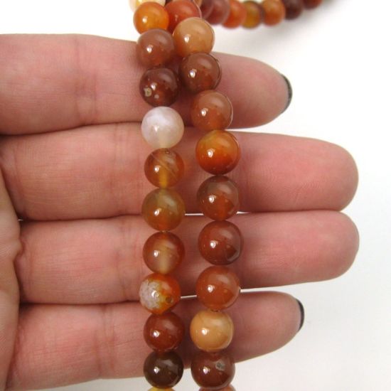 Wholesale Carnelian - Smooth Round Beads - 8mm (sold per strand)