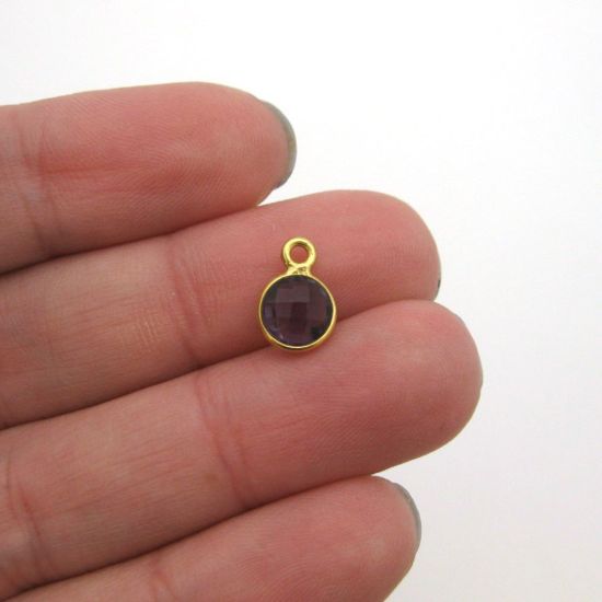 Wholesale Sterling Silver Elongated Teardrop Bezel Amethyst Quartz Gemstone Pendant, Wholesale Gemstone Pendants for Jewelry Making