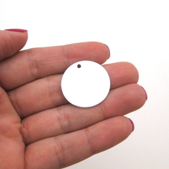 Wholesale Sterling Silver Round Stamping Blank - 25mm