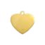 Wholesale Gold Over Sterling Silver Heart Charm Stamping Blank -12mm