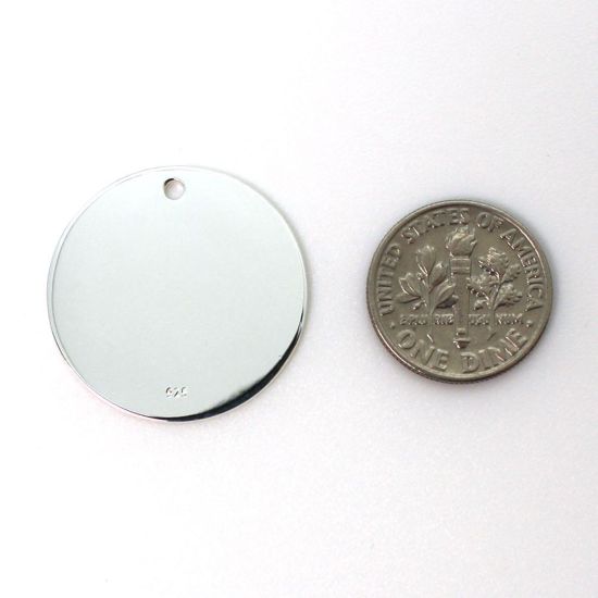 Wholesale Sterling Silver Round Stamping Blank - 25mm