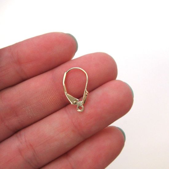 Wholesale 14K Yellow Gold Leverback Ear Wires