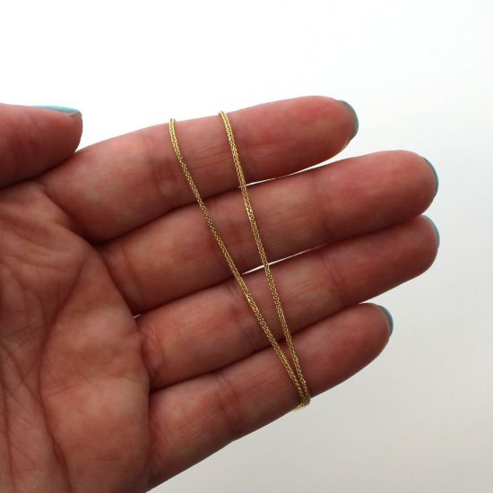 Wholesale 14K Yellow Gold Necklace-Curb Chain-18 inches