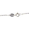 Wholesale Sterling Silver Cream Freshwater Pearl and CZ Stone Diamond Shaped Pendant Necklace-16"