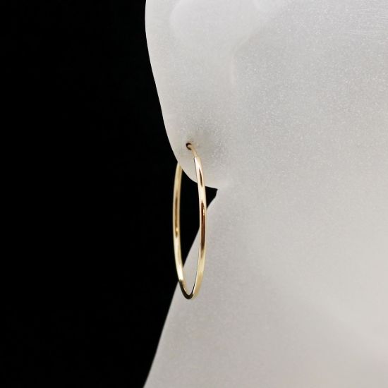 Wholesale 14K Gold Filled Endless Hoop Earrings 30mm (Sold per pair)