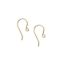 Wholesale 14K Yellow Gold Fishhook Earwires with Loop (1 pair)