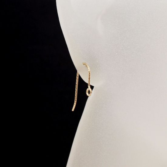 Wholesale 1/20 14K Gold Filled Sparkle French Ear Wires (1 pair)