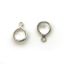 Wholesale Bezel Charm Pendant -Sterling Silver Charm - Natural Crystal -Tiny Heart Shape -7mm