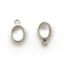 Wholesale Bezel Charm Pendant - Sterling Silver Charm - Natural Crystal -Tiny Oval Shape