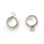 Wholesale Bezel Charm Pendant - Sterling Silver Charm - Natural Crystal-Tiny Round Shape