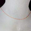 Wholesale Rose Gold plated Sterling Silver Vermeil Light Cable Chain, Wholesale Bulk Necklace Chains