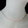 Wholesale Rose Gold plated Sterling Silver Light Flat Cable Chain, Wholesale Bulk Necklace Chains