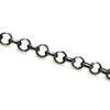 Wholesale Chains, Oxidized Sterling Silver Chain 2mm Rolo Bulk Chain by the foot