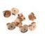 Wholesale Rose Gold Over Sterling Silver Butterfly Earring Post Backs Earnuts (5 pairs - 10 pcs)
