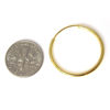 Wholesale Gold Plated Sterling Silver 25mm Earring Hoops (Sold per pair)