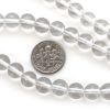 Wholesale Clear Crystal Quartz Beads - 8mm Smooth Round Beads - April Birthstone (Sold Per Strand)