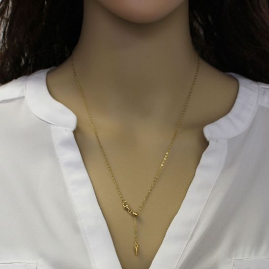 Wholesale 22k Gold Over 925 Italian Sterling Silver Adjustable Finished Chain - Light Flat Cable