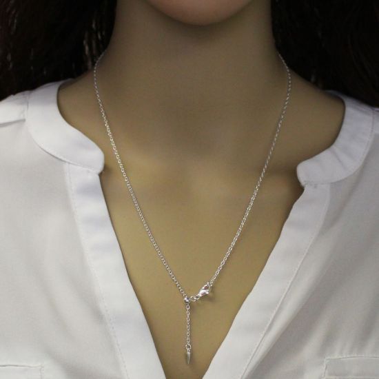 Wholesale Sterling Silver Adjustable Finished Chain - Strong Cable Oval