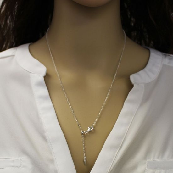 Wholesale 925 Sterling Silver Adjustable Finished Chain - 1mm Rolo Chain