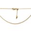 Wholesale Gold Over Sterling Silver Adjustable Finished Chain - 1mm Rolo Chain