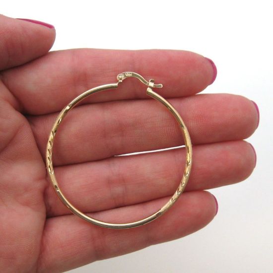 Wholesale 14K Gold Filled Endless Hoop Earrings 30mm (Sold per pair)